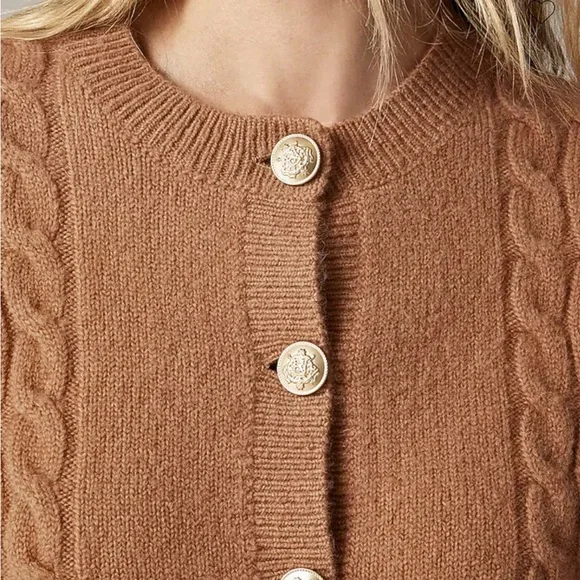 J. Crew Cable Knit Cardigan - Picture 3 of 9